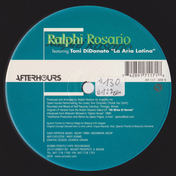 La Aria Latina Ralphi Rosario,Toni DiDonato