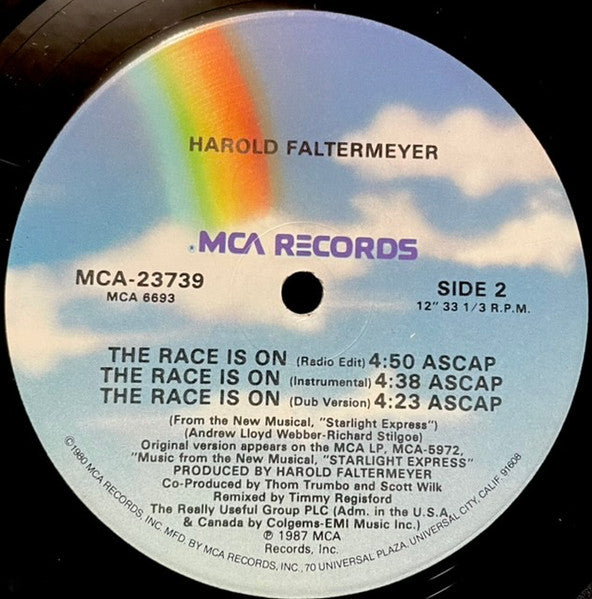 The Race Is On Harold Faltermeyer