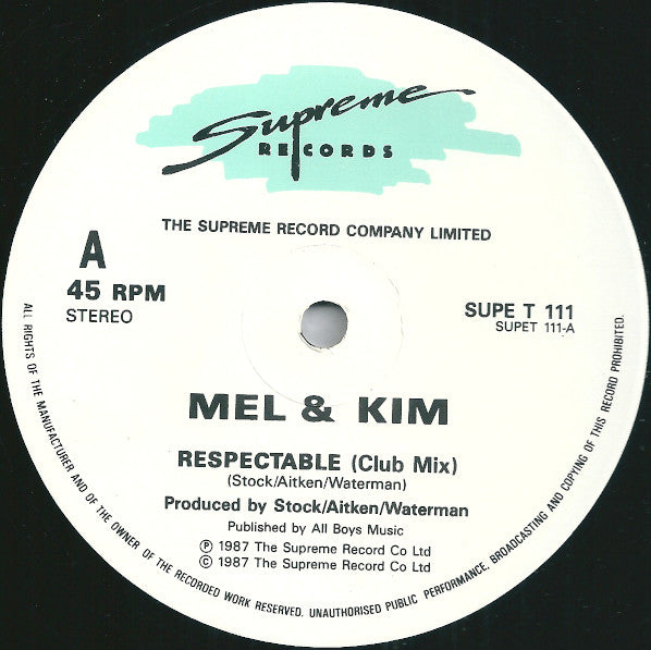 Respectable Mel & Kim
