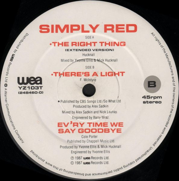 The Right Thing 3 Simply Red