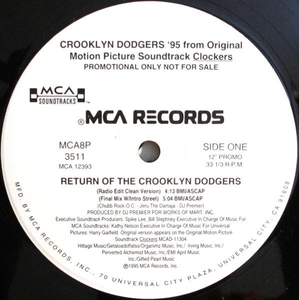 Le retour des Dodgers de Crooklyn Dodgers de Crooklyn '95