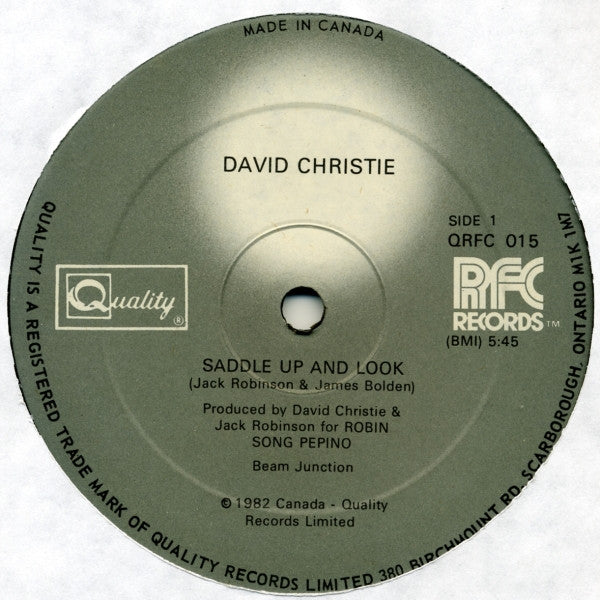 Saddle Up And Look 2 David Christie