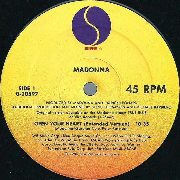 Open Your Heart Madonna