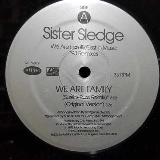 We Are Family / Lost In Music ('93 Remixes) | Rectangle Triangle