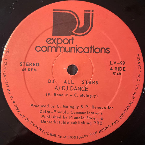 DJ Dance / Dancing With The All Stars DJ All Stars