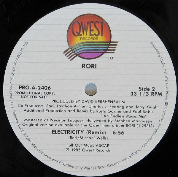 Mr. Right Now (Remix) / Electricity (Remix) Rori