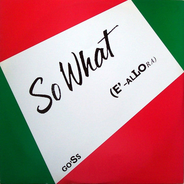 So What (E'-Allora) Gilbert O'Sullivan