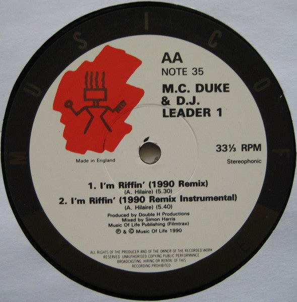 The Final Conflict / I'm Riffin' 1990 Remix MC Duke,DJ Leader 1