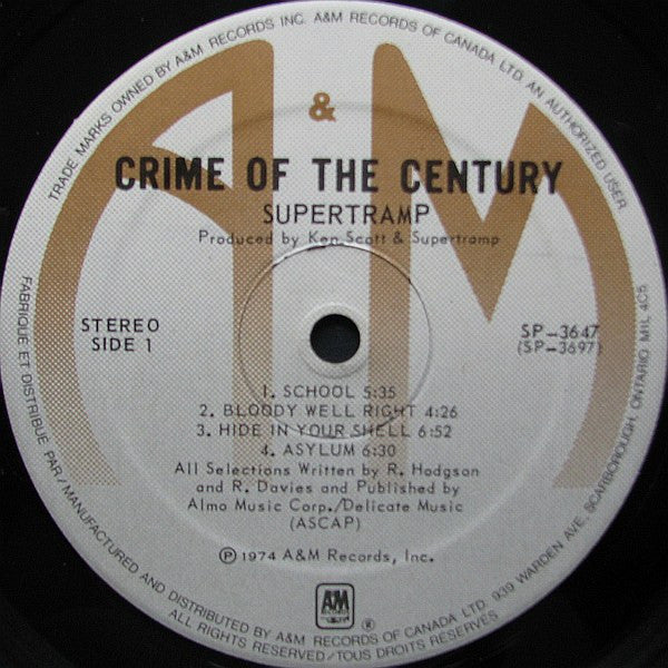 Crime Of The Century Supertramp