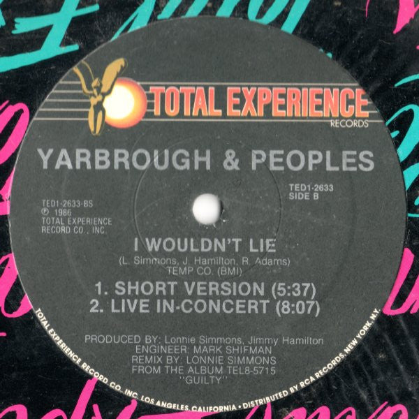 Je ne mentirais pas Yarbrough et Peoples