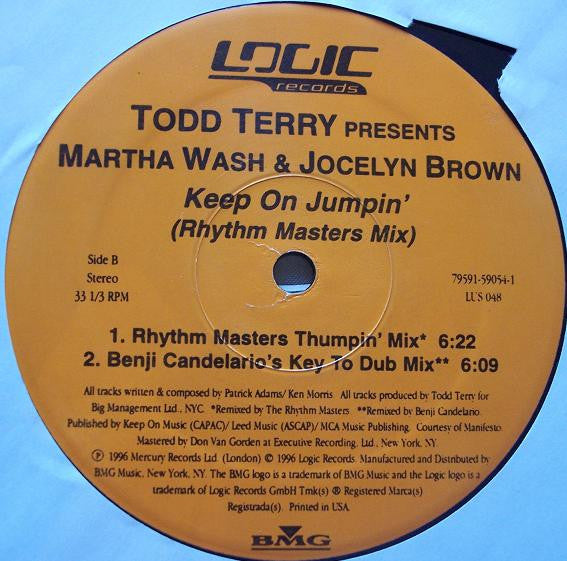 Continuez à sauter (Rhythm Masters Mix) 2 Todd Terry, Martha Wash, Jocelyn Brown