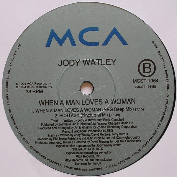When A Man Loves A Woman (BBG Mixes) Jody Watley