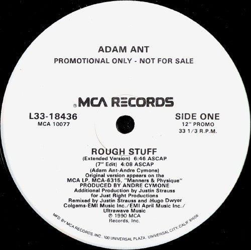 Rough Stuff Adam Ant