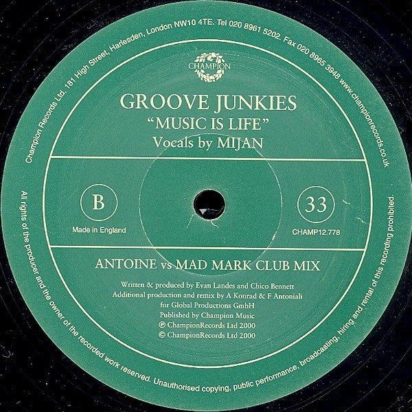 Music Is Life Groove Junkies
