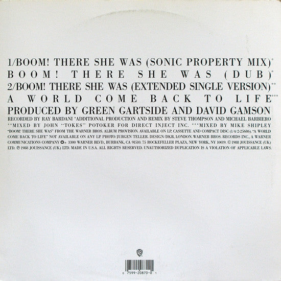 Boum ! Elle était là Scritti Politti,Roger Troutman
