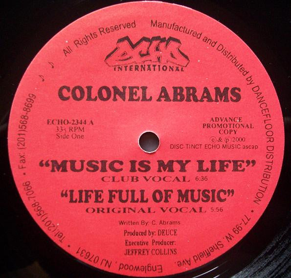 Music Is My Life 2 Colonel Abrams