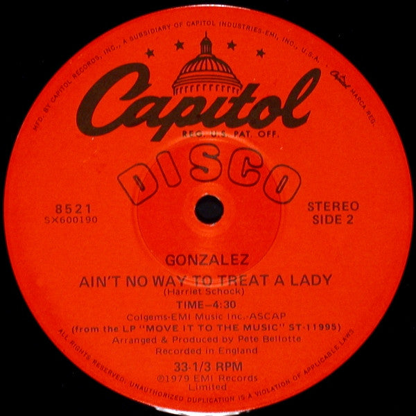 Peoples Party / Ain't No Way To Treat A Lady 2 Gonzalez