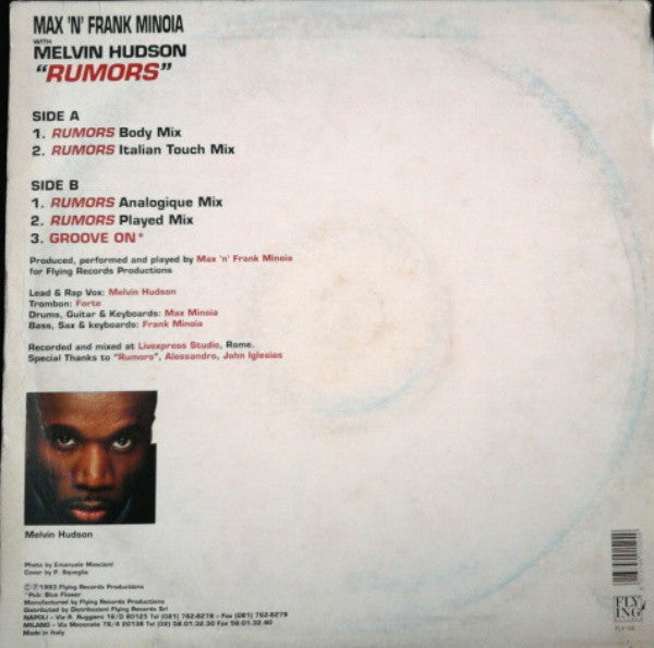 Rumors Max 'N' Frank Minoia,Melvin Hudson