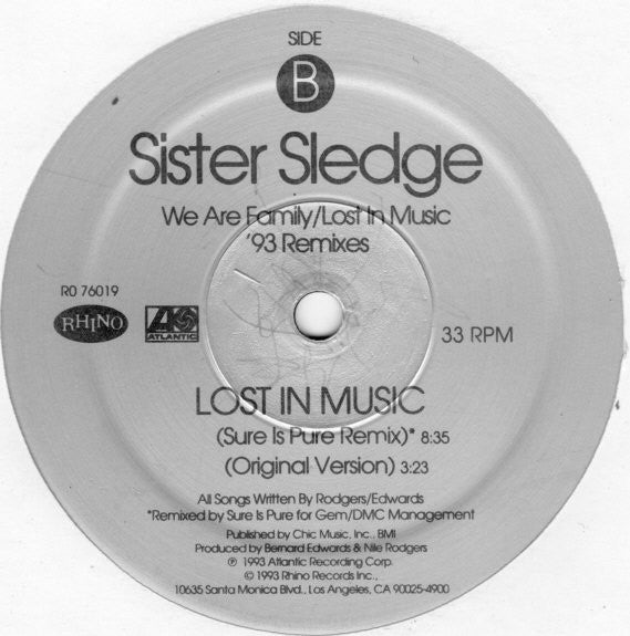 We Are Family / Lost In Music ('93 Remixes) | Rectangle Triangle