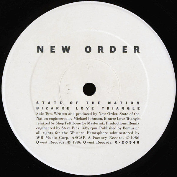 Bizarre Love Triangle New Order