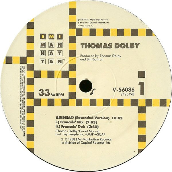 Tête en l'air Thomas Dolby