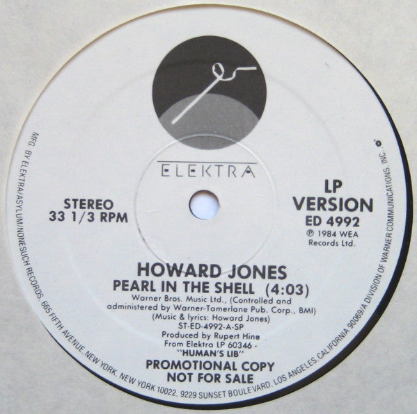Perle dans la coquille Howard Jones