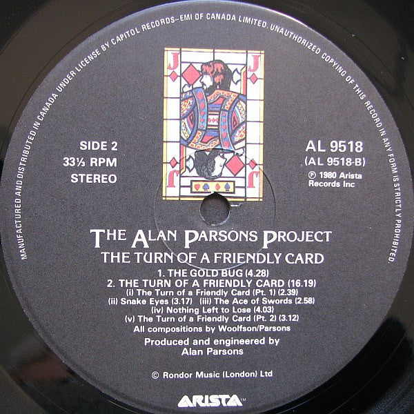 The Turn Of A Friendly Card The Alan Parsons Project