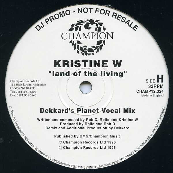 Terre des vivants Kristine W