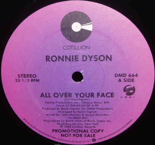 All Over Your Face Ronnie Dyson