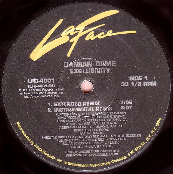 Exclusivity Damian Dame