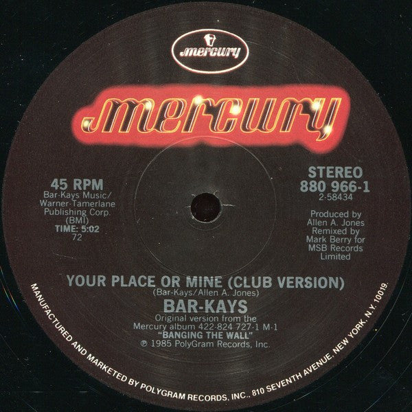 Your Place Or Mine Bar-Kays