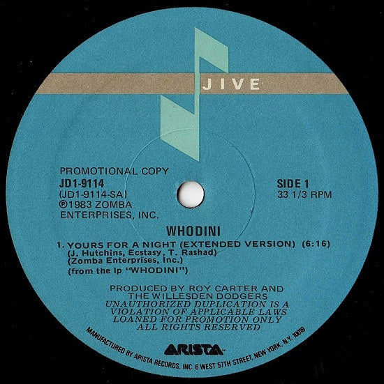 Yours For A Night Whodini