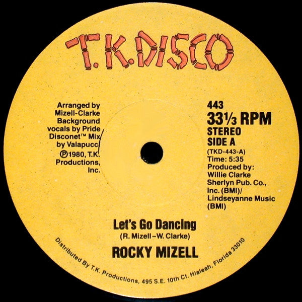 Let's Go Dancing / I Don't Care What You Say (I'm Gonna Love You Tonight) Rocky Mizell
