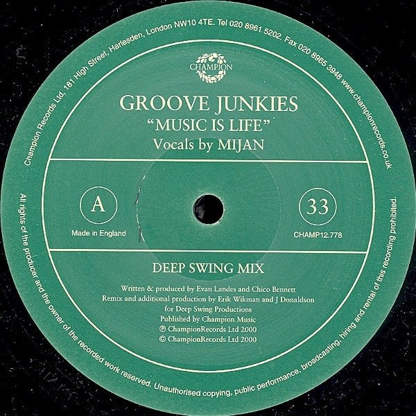Music Is Life Groove Junkies
