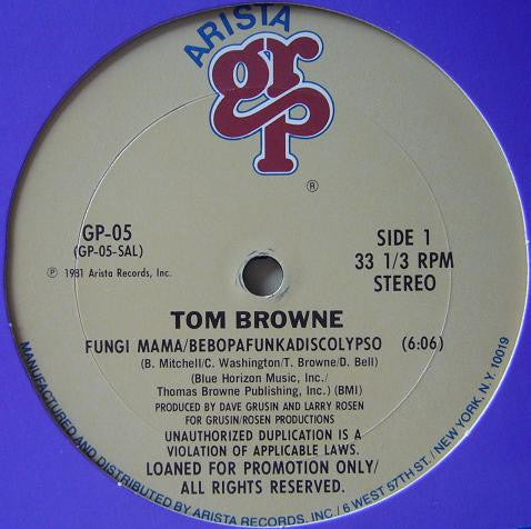 Fungi Mama/Bebopafunkadiscolypso 2 Tom Browne