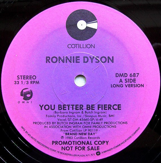 Tu ferais mieux d'être féroce Ronnie Dyson