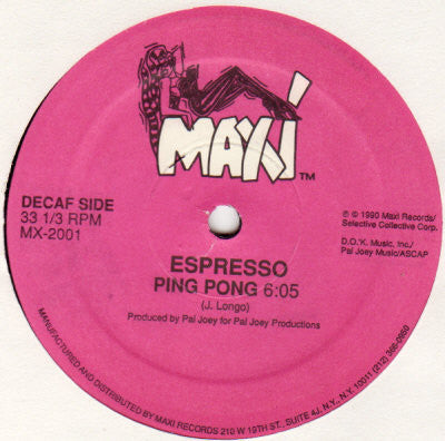 Let's Get Down / Ping Pong Espresso