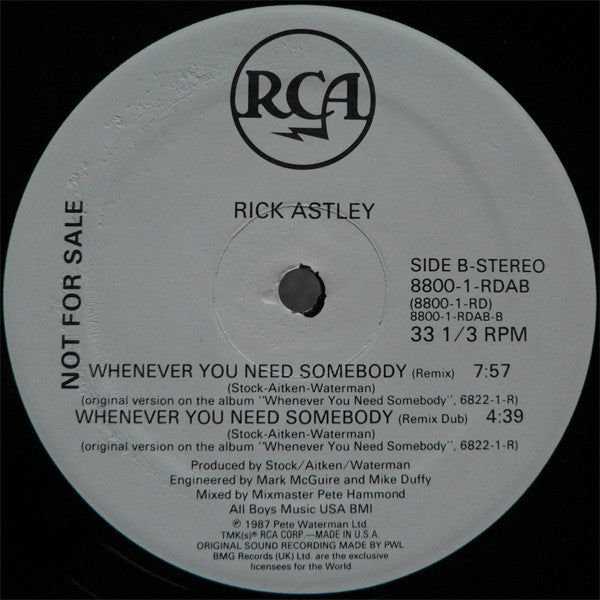 Whenever You Need Somebody 3 Rick Astley