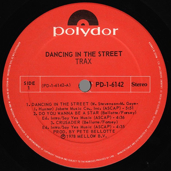Dancing In The Street Trax