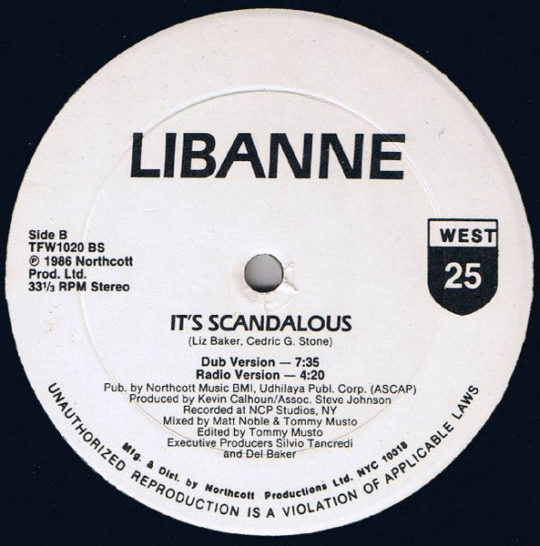 C'est scandaleux Libanne
