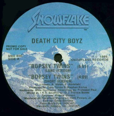 Les jumeaux Bopsey Les Boys de la ville de la mort