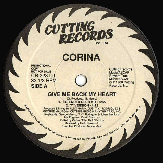 Rends-moi mon cœur Corina