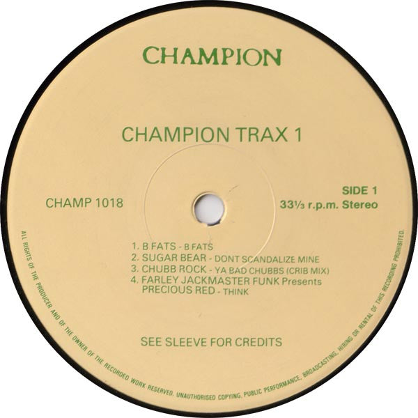 Champion Trax 1 | Rectangle Triangle
