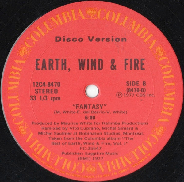 Let's Groove / Fantasy (Disco Version) Earth, Wind & Fire