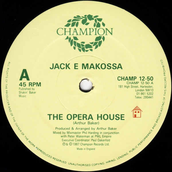 The Opera House Jack E Makossa