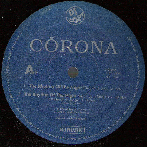 The Rhythm Of The Night / Take Control Corona,DJ Bobo