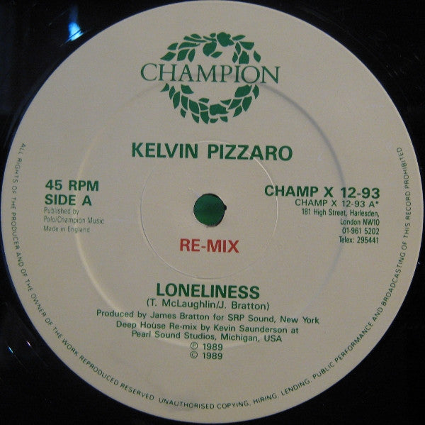 Loneliness (Re-Mix) Kelvin Pizarro