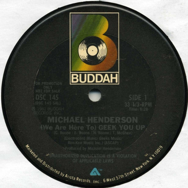 (We Are Here To) Geek You Up Michael Henderson