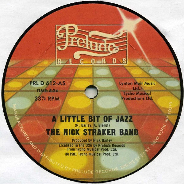 Un peu de jazz 2 Groupe de Nick Straker