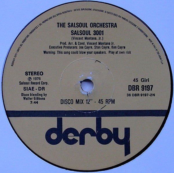 Gentil et méchant / Salsoul 3001 L'Orchestre Salsoul